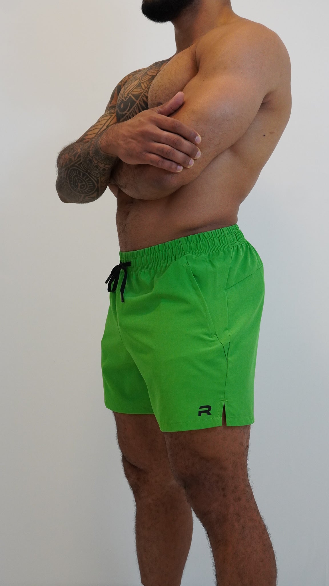 Mid Thigh Shorts 2.0 - Green - Resilient Active