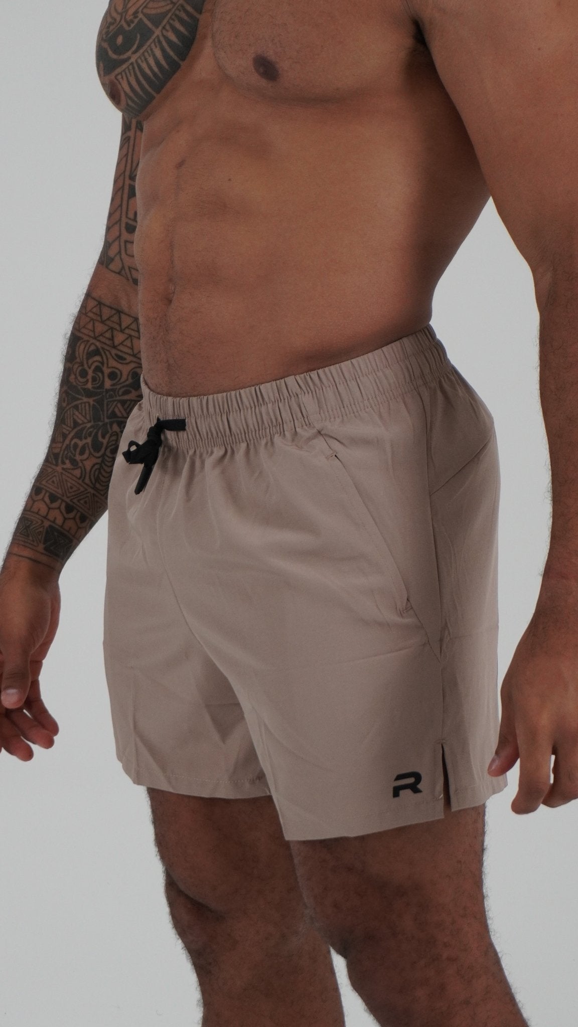 Mid Thigh Shorts 2.0 - Sand - Resilient Active