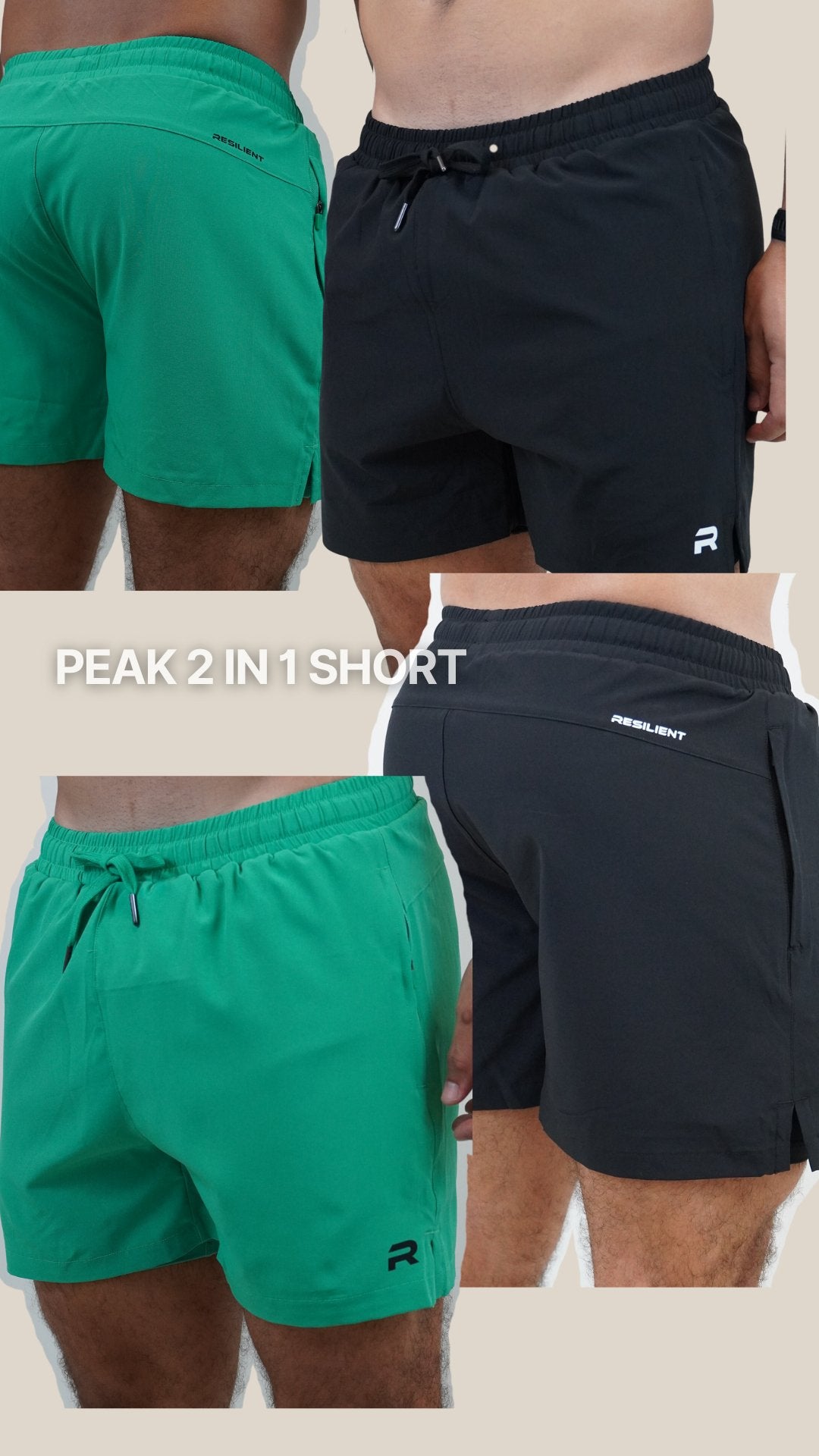 Peak 2 in 1 Shorts 2 for $125 - Resilient Active