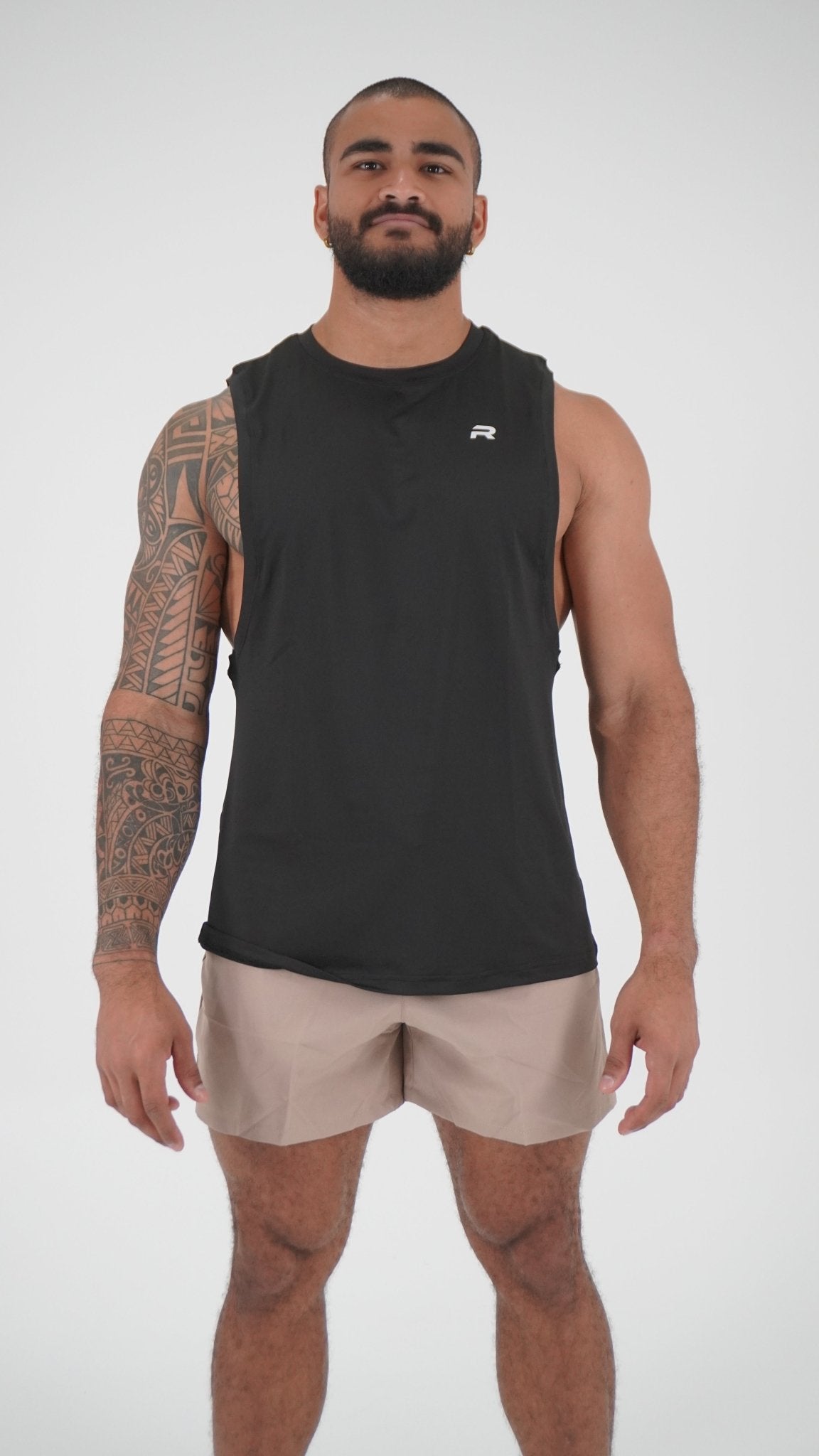 Perform Cutout Tank Top - Black - Resilient Active