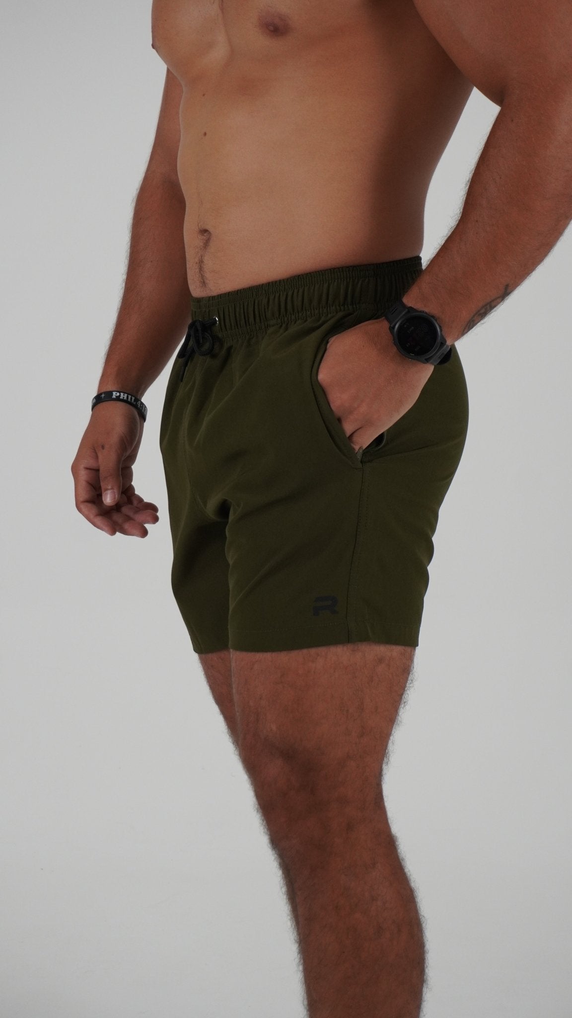 Prime Shorts - Military Green - Resilient Active