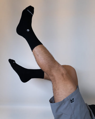 Resilient Crew Sock - Black (Men) - Resilient Active