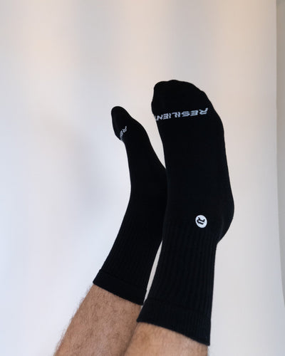 Resilient Crew Sock - Black (Men) - Resilient Active