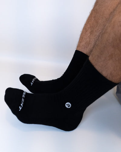 Resilient Crew Sock - Black (Men) - Resilient Active