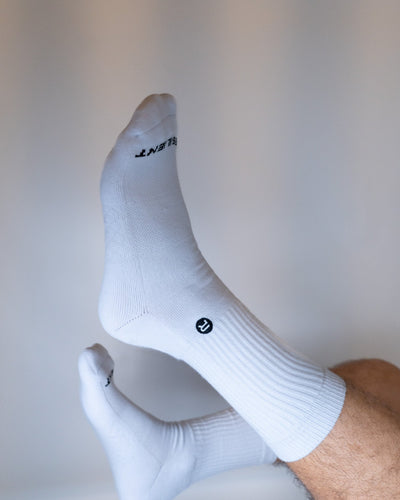 Resilient Crew Sock - White (Men) - Resilient Active