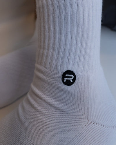 Resilient Crew Sock - White (Men) - Resilient Active
