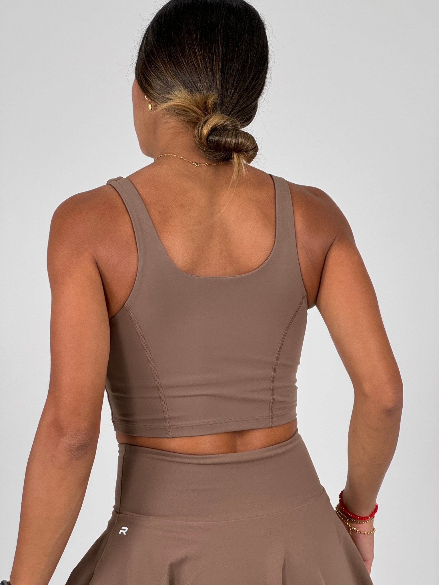 Sexyback Crop Tank - Brown - Resilient Active