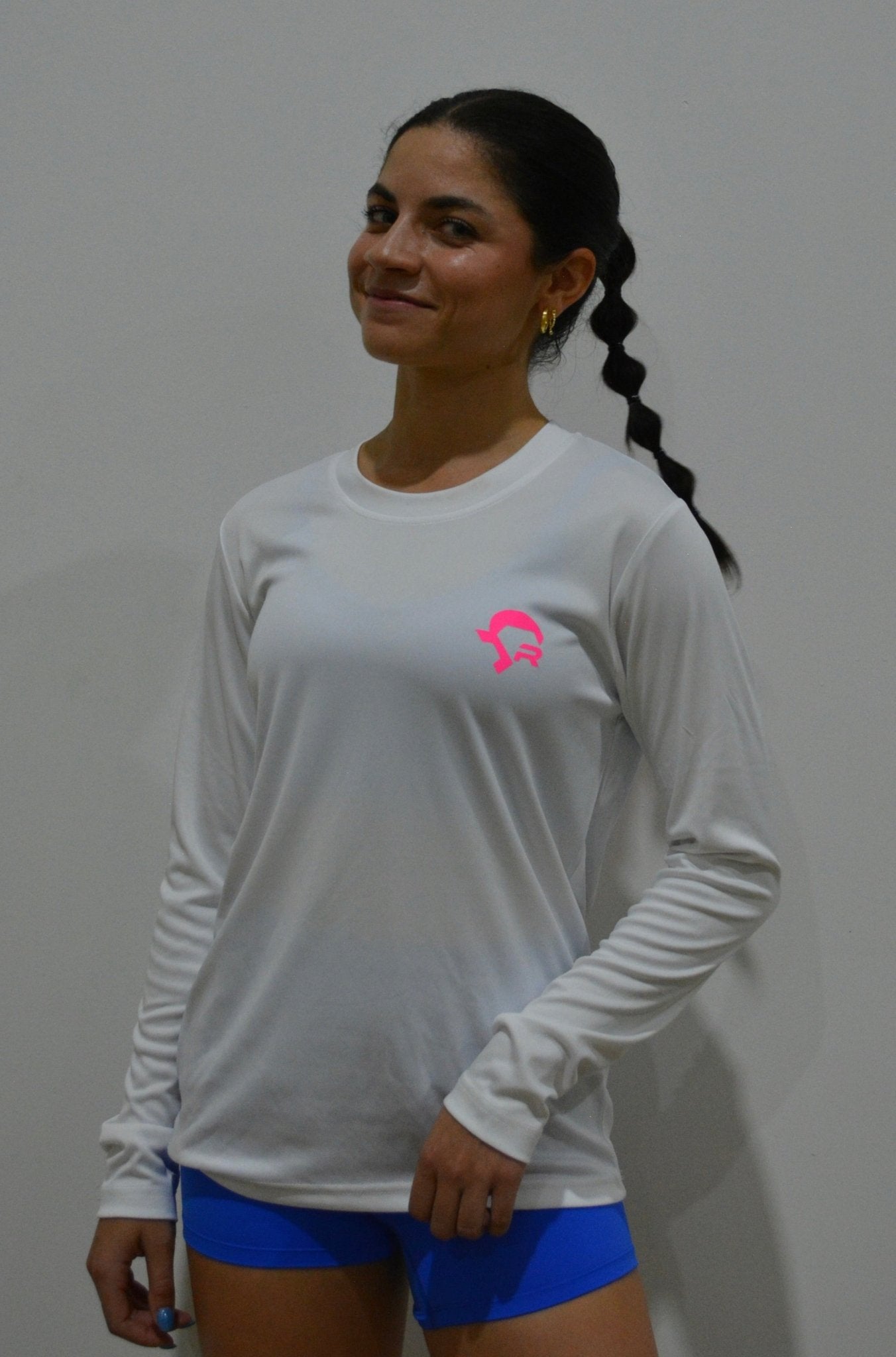 Stylish Long Sleeve Shirt- White/Pink - Resilient Active