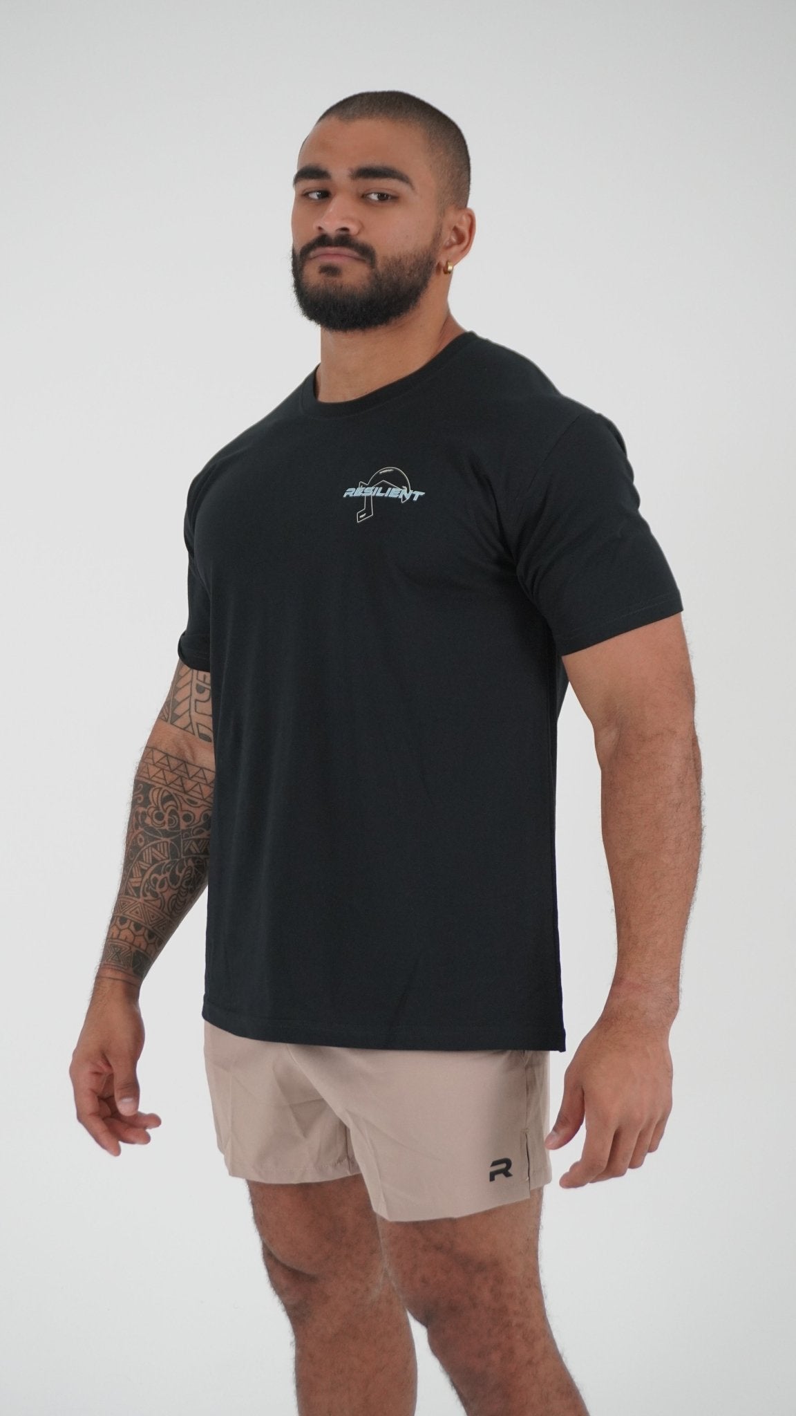 Ultra Relax Design Tee - Black - Resilient Active