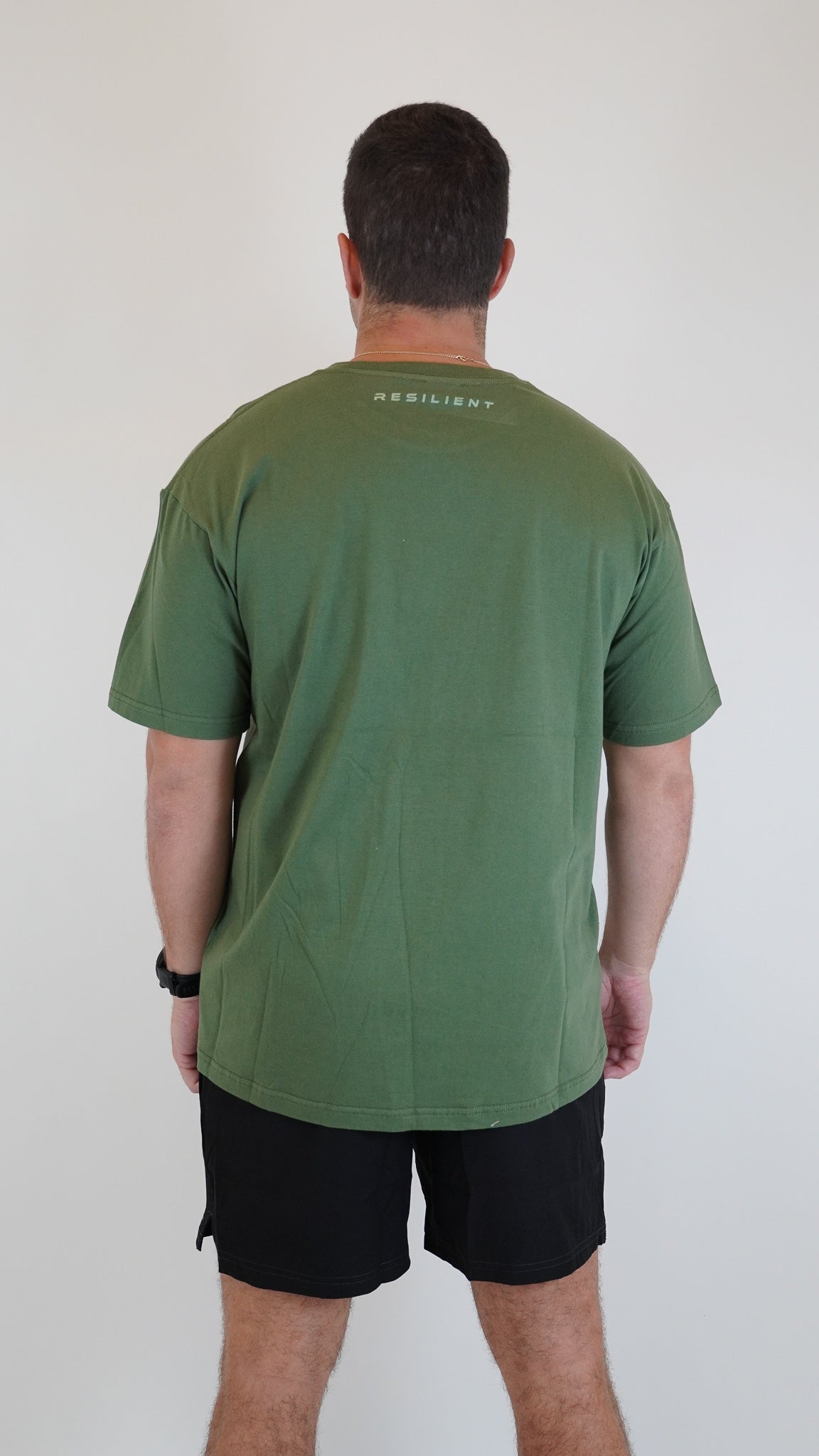 Ultra Relax Resilient Monochrome Tee - Military Green - Resilient Active