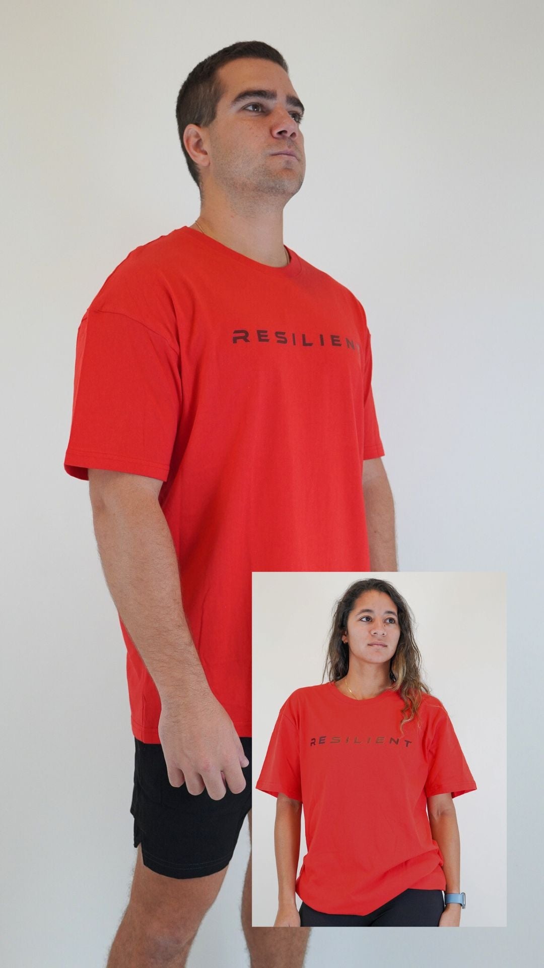 Ultra Relax Resilient Monochrome Tee - Red - Resilient Active